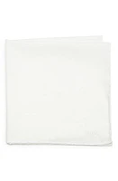 ZEGNA TIES Cotton & Linen Pocket Square in White at Nordstrom