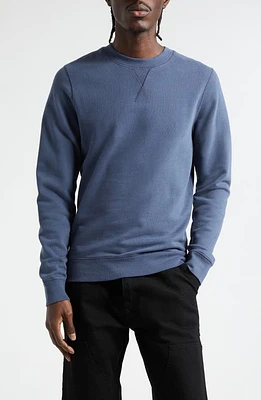 Sunspel French Terry Crewneck Sweatshirt Slate Blue at Nordstrom,