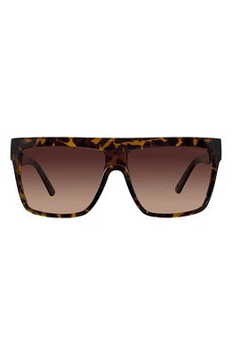 Velvet Eyewear Melania 58mm Gradient Shield Sunglasses in Tortoise at Nordstrom