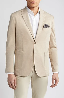 Johnston & Murphy XCFlex Twill Knit Blazer in Tan at Nordstrom, Size X-Large