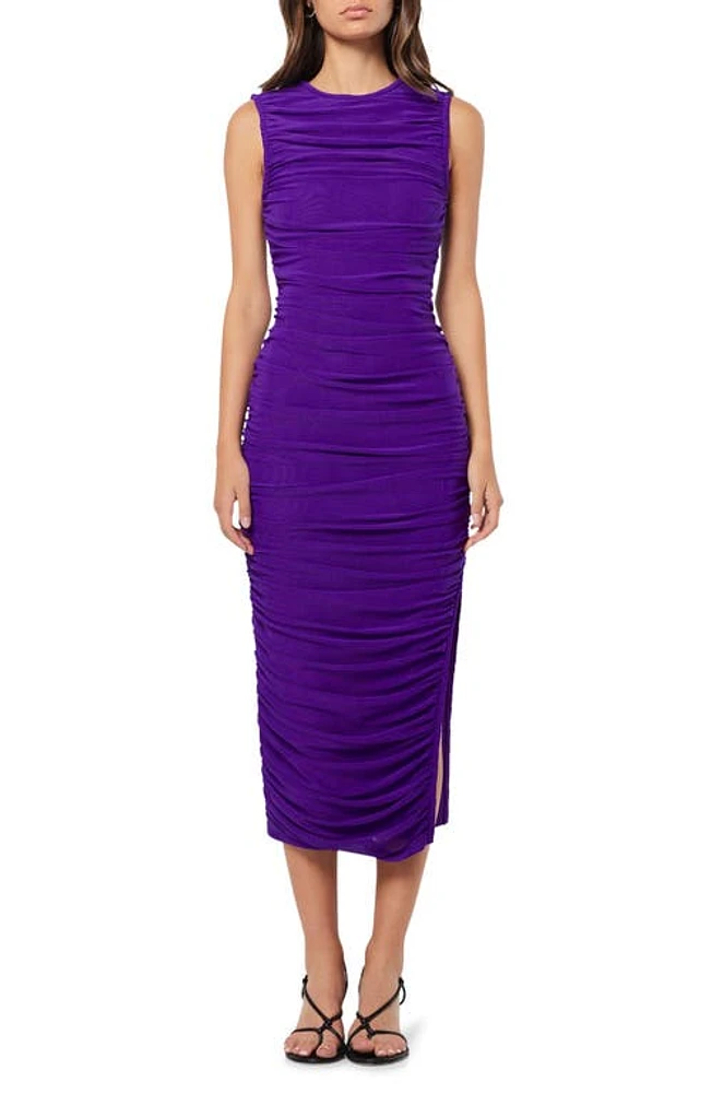 Nordstrom Elliatt Debbi Sleeveless Ruched Midi Cocktail Dress Purple at  Nordstrom, | The Summit