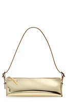 Benedetta Bruzziches Joy Metallic Leather Triangular Shoulder Bag in Golden Prince at Nordstrom