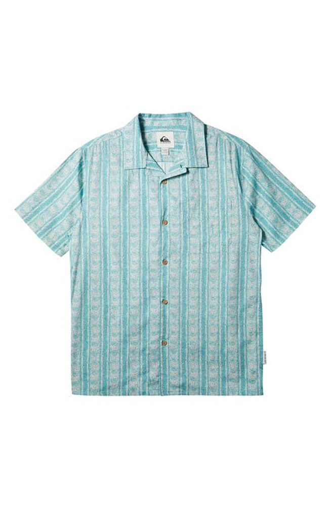 Quiksilver Pool Party Camp Shirt Capri Pacific Tribe at Nordstrom,