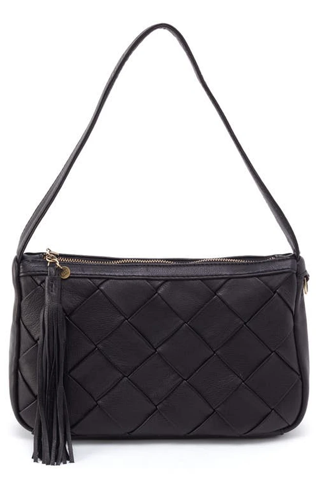 HOBO Kole Quilted Leather Shoulder Bag in Black at Nordstrom