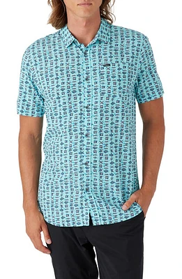 O'Neill Oasis Eco Modern Slim Fit Short Sleeve Button-Up Shirt at Nordstrom