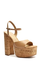 Schutz Glayce Platform Sandal in True Beige at Nordstrom, Size 8.5