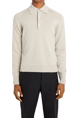 TOM FORD Seamless Cashmere Polo Sweater Ivory at Nordstrom, Us