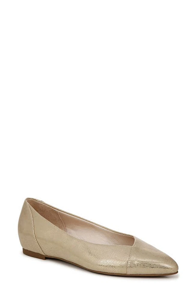 LifeStride Promise Pointed Toe Flat Gold at Nordstrom,