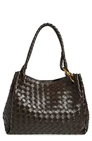 Bottega Veneta Large Andiamo Intrecciato Leather Top Handle Bag in Fondant- Brass at Nordstrom