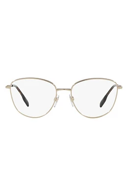 burberry Virginia 55mm Phantos Optical Glasses in Light Gold at Nordstrom