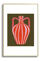 Deny Designs Simple Vase Modern Still Life Framed Wall Art in Golden Tones at Nordstrom