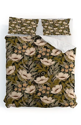 Deny Designs Floral Meadow Spring Green Duvet Cover & Shams Set at Nordstrom