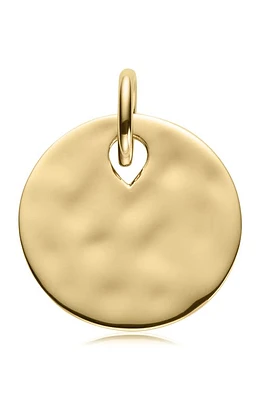 Monica Vinader Hammered Pendant Charm in Yellow Gold at Nordstrom