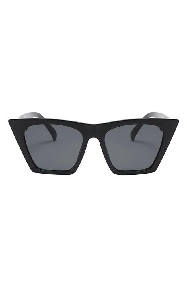 Fifth & Ninth Chicago 53mm Polarized Cat Eye Sunglasses in Black at Nordstrom