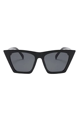 Fifth & Ninth Chicago 53mm Polarized Cat Eye Sunglasses in Black at Nordstrom