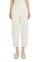 Weekend Max Mara Worker Crop Pants in Ecru at Nordstrom, Size 10