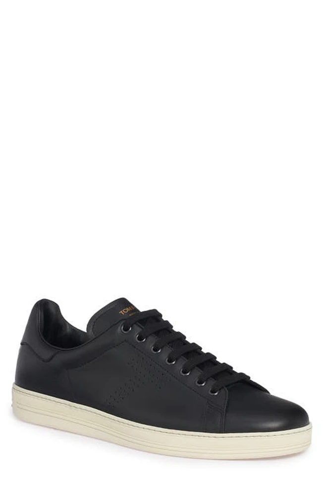 TOM FORD Warwick Low Top Sneaker Black/Cream at Nordstrom,