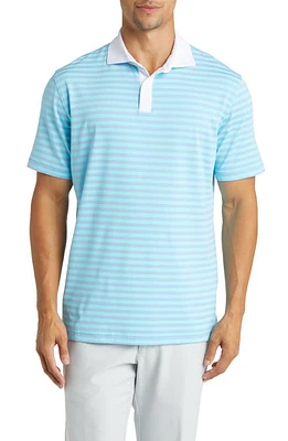 Peter Millar Bass Stripe Performance Golf Polo at Nordstrom,