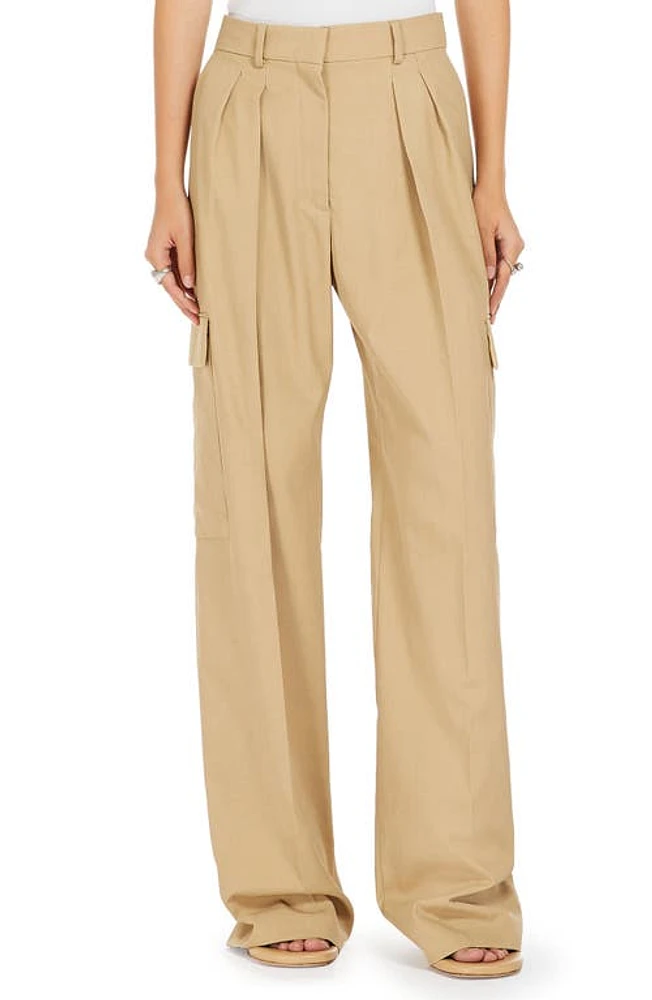 SPORTMAX Tailored Cargo Pants Beige at Nordstrom,