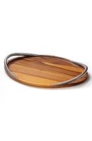 Nambé Braid Serving Tray in Brown at Nordstrom