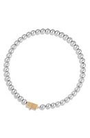 IVI Los Angeles Kelly Beaded Necklace in Silver at Nordstrom, Size 15