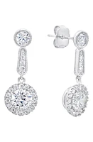 Crislu Andrew Prince Drop Earrings in Platinum at Nordstrom