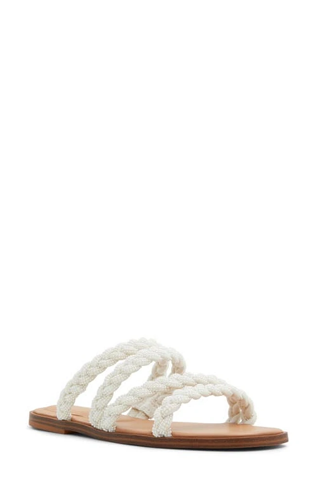 ALDO Tritoney Slide Sandal in White at Nordstrom, Size 8