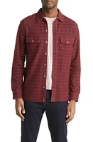 The Normal Brand Textured Knit Long Sleeve Button-Up Shirt at Nordstrom,