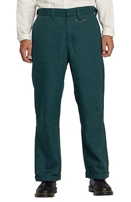 RVCA x Spun Spirit Studio Linen Blend Pants Deep Forest at Nordstrom,