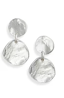 Karine Sultan Medallion Disc Drop Earrings in Silver at Nordstrom