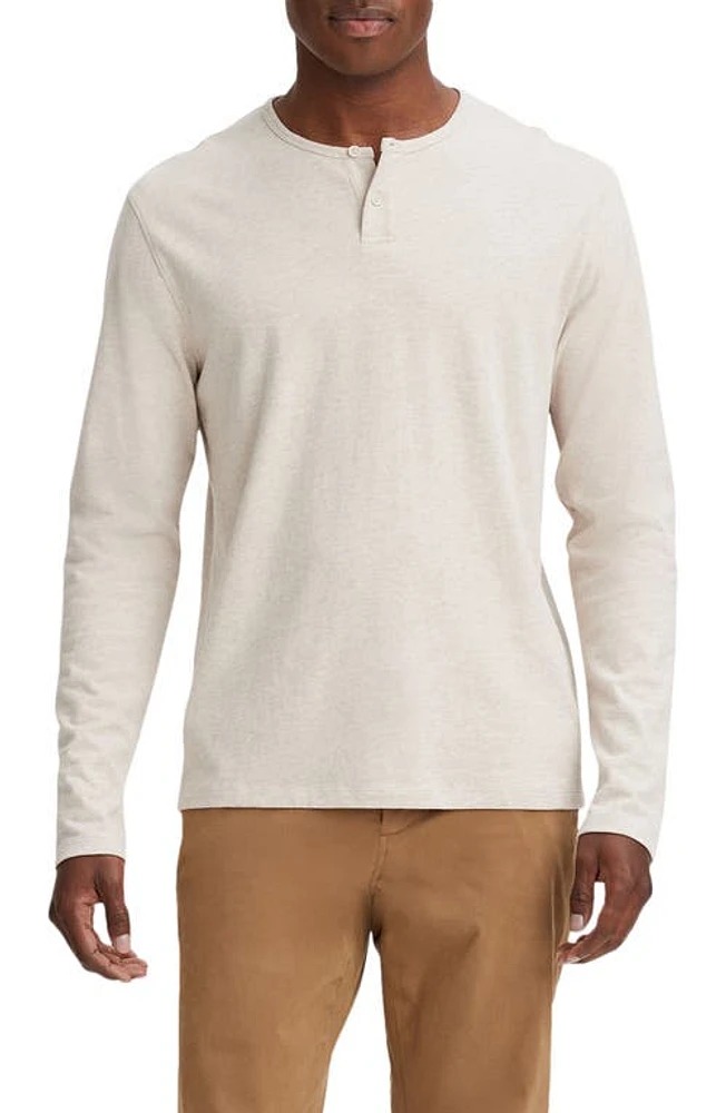 Vince Long Sleeve Sueded Jersey Henley H at Nordstrom,