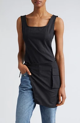 Paloma Wool Kemto Sleeveless Top with Skirt Overlay Dark Grey at Nordstrom, Us