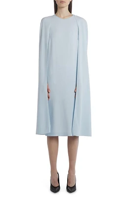 Stella McCartney Stretch Crepe Cape Dress 4449 Ice Blue at Nordstrom, Us