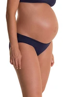 Pez D'Or Olivia Maternity Bikini Bottoms in Navy at Nordstrom, Size X-Large