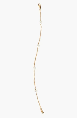 Mignonette 14k Gold & Cultured Pearl Bracelet at Nordstrom