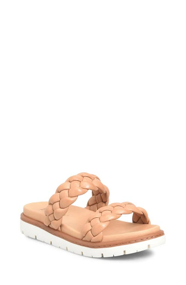 Børn Freesia Braided Slide Sandal in Light Brown at Nordstrom, Size 6