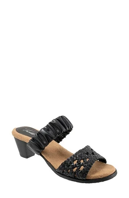 Trotters Mae Woven Slide Sandal in Black at Nordstrom, Size 8.5