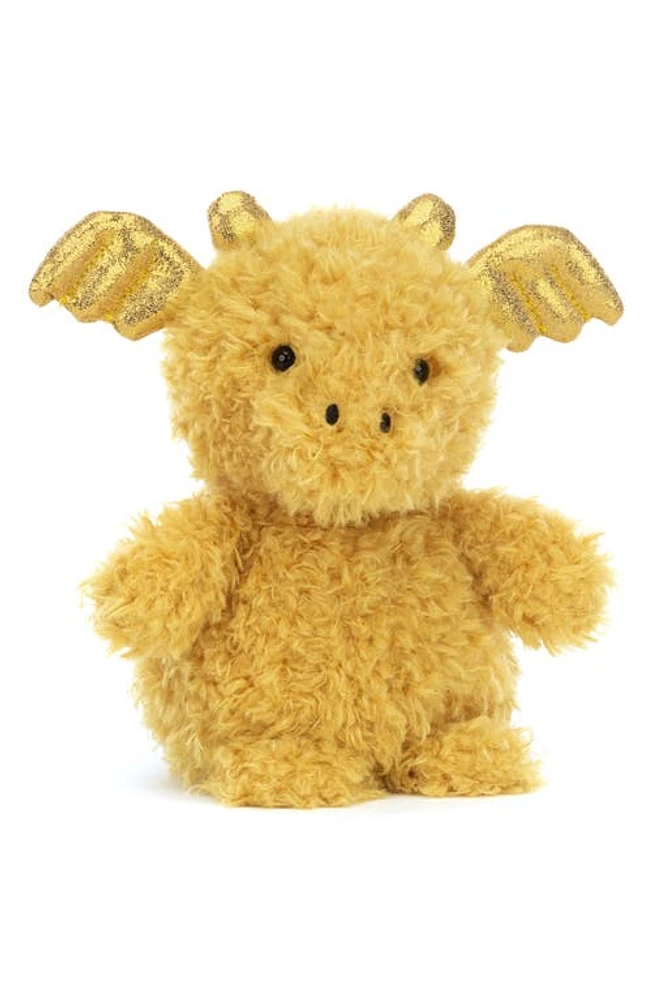 Jellycat Little Dragon Stuffed Animal in Gold at Nordstrom