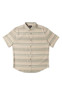 Billabong Kids' All Day Stripe Short Sleeve Button-Up Shirt at