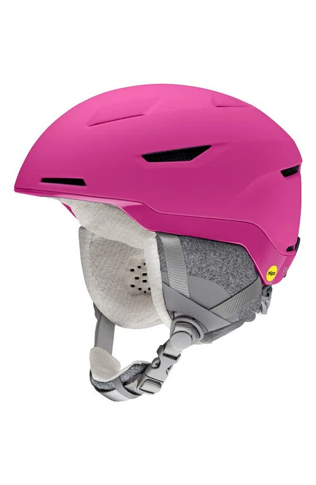 Smith Vida Snow Helmet with MIPS in Matte Fuchsia at Nordstrom