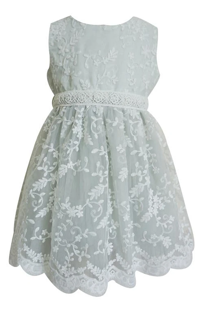 Popatu Embroidered Party Dress Grey at Nordstrom,