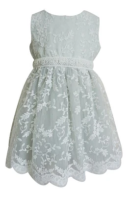 Popatu Embroidered Party Dress Grey at Nordstrom,