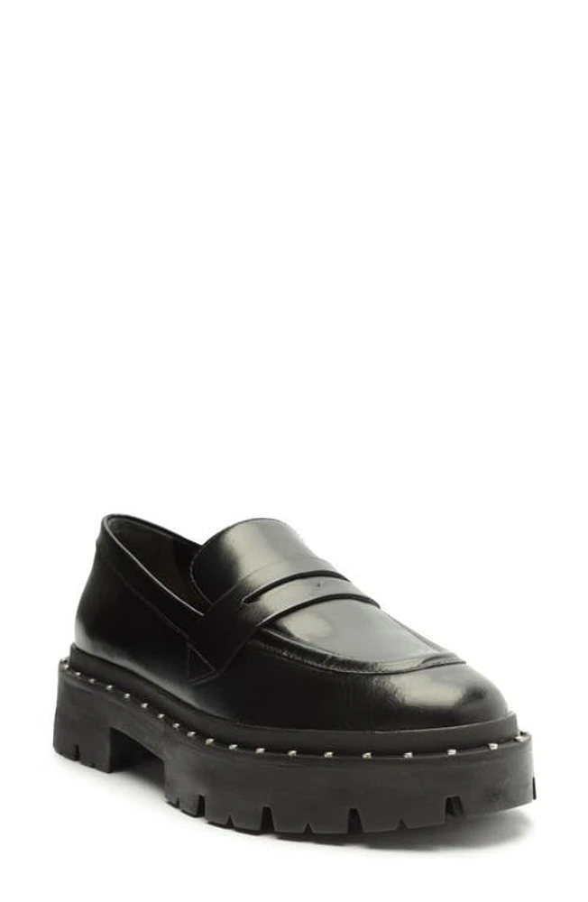 Schutz Christie Glam Penny Loafer Black at Nordstrom,