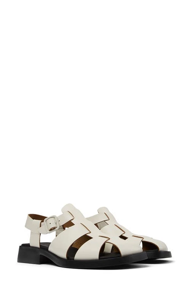 Camper Dana Sandal White Natural at Nordstrom,