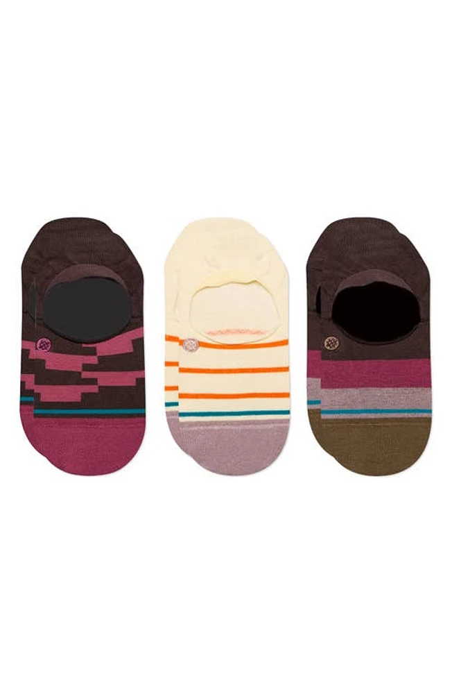 Stance Momento Assorted 3-Pack No-Show Socks in Plum at Nordstrom, Size Medium