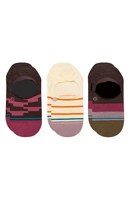 Stance Momento Assorted 3-Pack No-Show Socks in Plum at Nordstrom, Size Medium