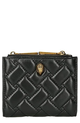 Kurt Geiger London Mini Quilted Leather Bifold Wallet in Black at Nordstrom