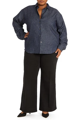 Pari Passu Tammy Denim Shirt Dark Wash at Nordstrom,