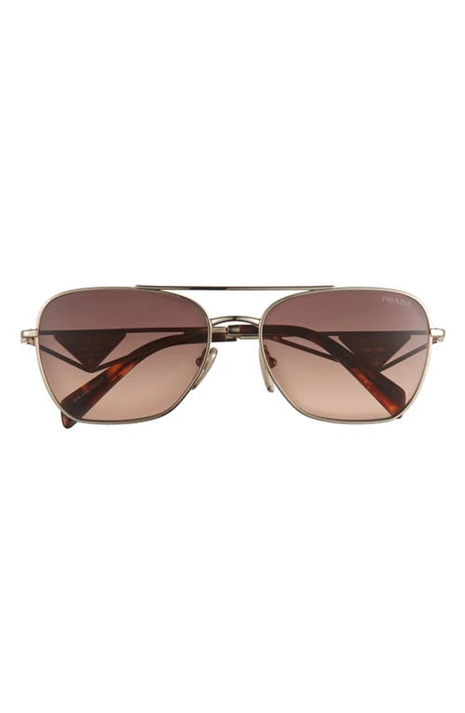 Prada 59mm Square Sunglasses in Pale Gold at Nordstrom