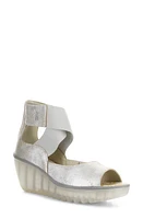 Fly London Yefi Platform Wedge Sandal at Nordstrom,